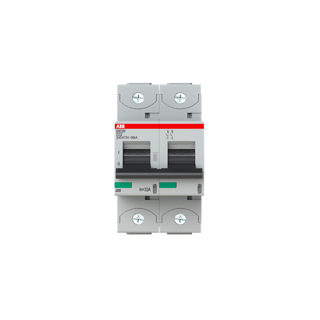 ABB 2CCS892001R0321 S802N-D32 Hochleistungssicherungsautomat  32A D 400VAC=Icu 36kA 690VAC=Icu 4 5kA