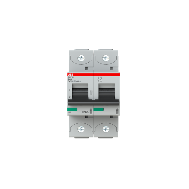 ABB 2CCS892001R0401 S802N-D40 Hochleistungssicherungsautomat  40A D 400VAC=Icu 36kA 690VAC=Icu 4 5kA
