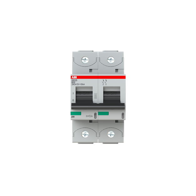 ABB 2CCS862001R0505 S802S-B50 Hochleistungssicherungsautomat  50A B 400VAC=Icu 50kA 690VAC=Icu6kA 2P