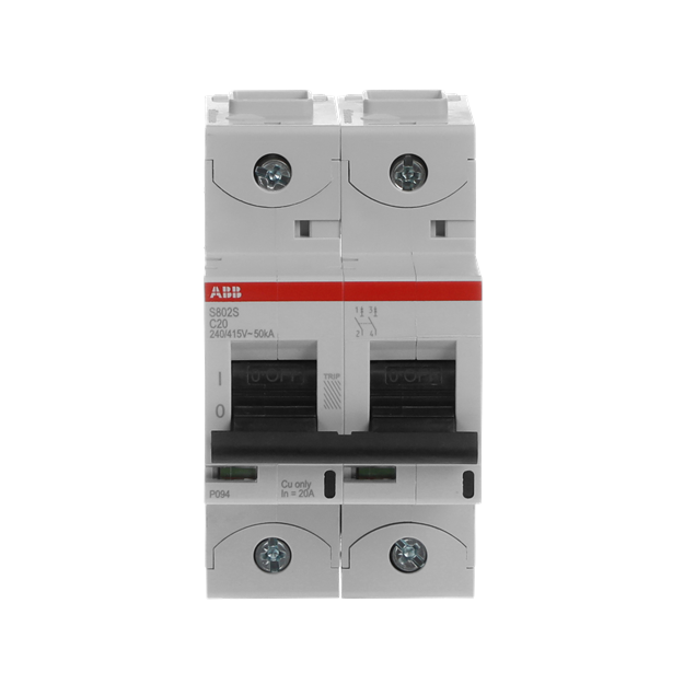 ABB 2CCS862001R0204 S802S-C20 Hochleistungssicherungsautomat  20A C 400VAC=Icu 50kA 690VAC=Icu6kA 2P