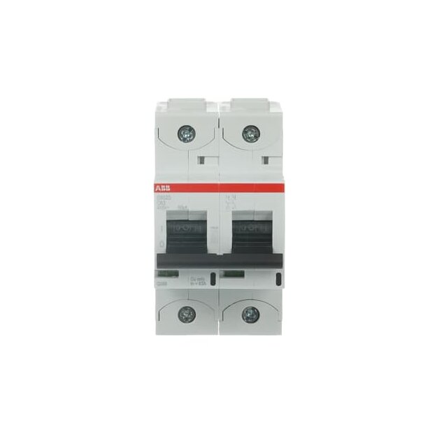 ABB 2CCS862001R0634 S802S-C63 Hochleistungssicherungsautomat  63A C 400VAC=Icu 50kA 690VAC=Icu6kA 2P