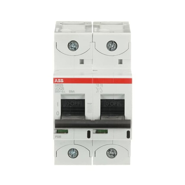 ABB 2CCS862001R1517 S802S-UCK25 Hochleistungssicherungsautomat  25A K 500VDC=Icu 50kA 2P