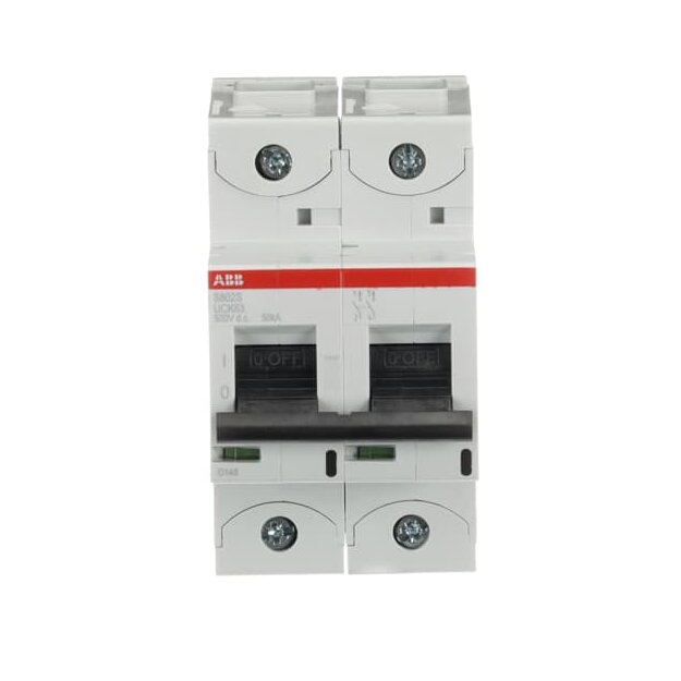 ABB 2CCS862001R1597 S802S-UCK63 Hochleistungssicherungsautomat  63A K 500VDC=Icu 50kA 2P