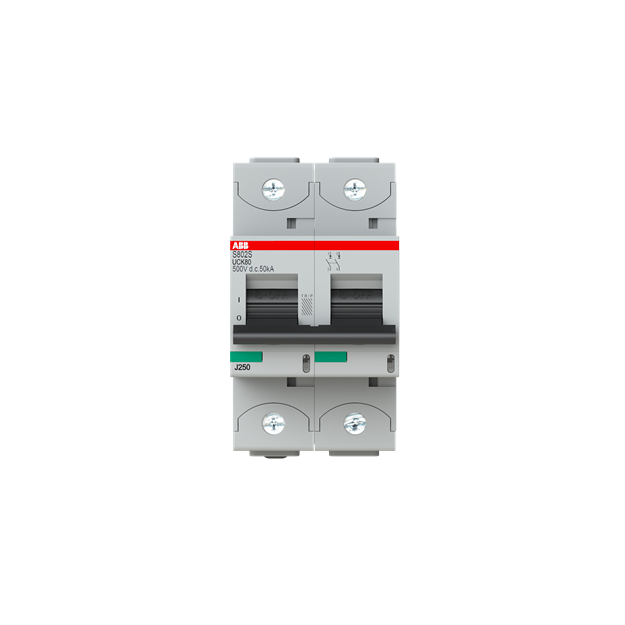 ABB 2CCS862001R1627 S802S-UCK80 Hochleistungssicherungsautomat  80A K 500VDC=Icu 50kA 2P