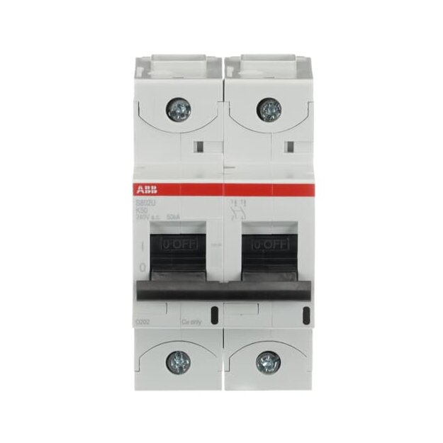 ABB 2CCS862017R0577 S802U-K50 Hochleistungssicherungsautomat  50A K 240VAC=Icu 50kA 2P  UL 489