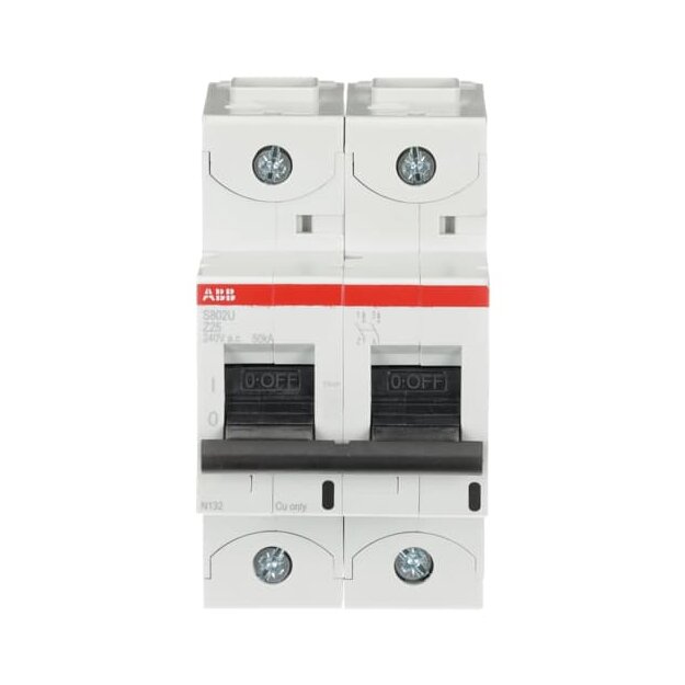 ABB 2CCS862017R0255 S802U-Z25 Hochleistungssicherungsautomat  25A Z 240VAC=Icu 50kA 2P  UL 489