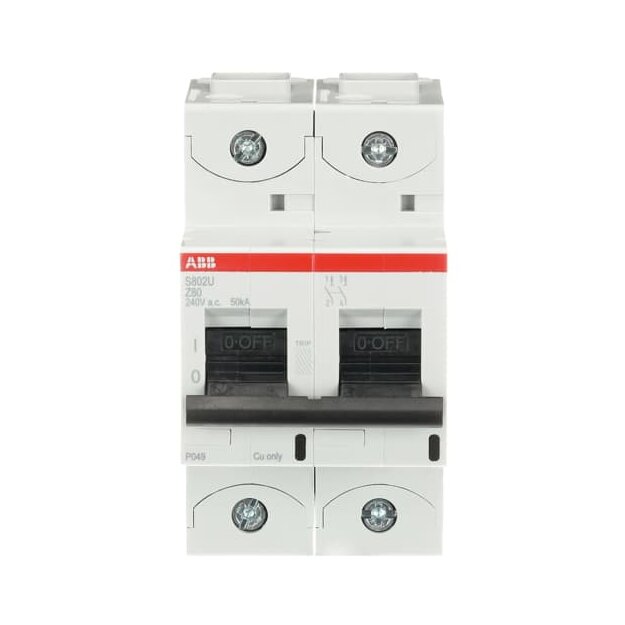 ABB 2CCS862017R0805 S802U-Z80 Hochleistungssicherungsautomat  80A Z 240VAC=Icu 50kA 2P  UL 489
