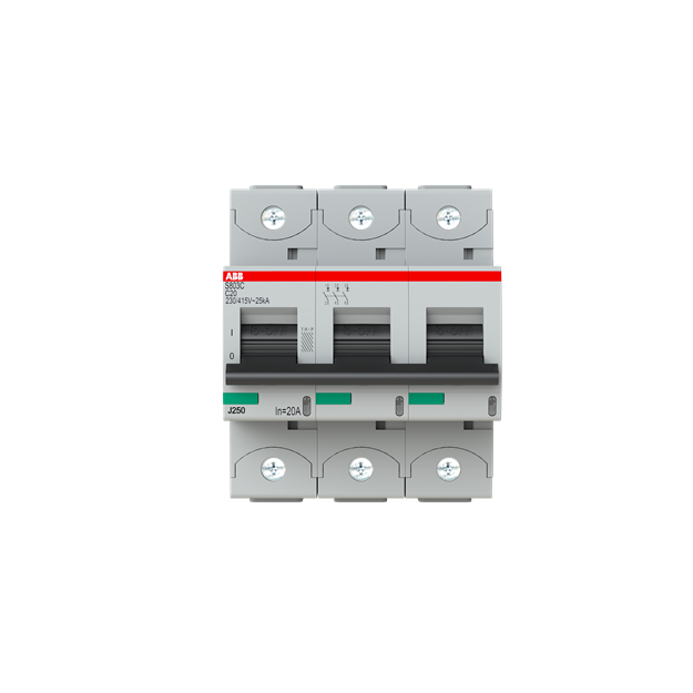ABB 2CCS883001R0204 S803C-C20 Hochleistungssicherungsautomat  20A C 415VAC=Icu 25kA 3P