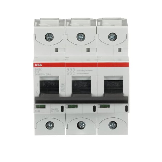 ABB 2CCS883001R0427 S803C-K10 Hochleistungssicherungsautomat  10A K 415VAC=Icu 25kA 3P