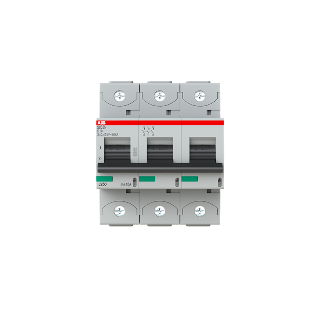 ABB 2CCS893001R0101 S803N-D10 Hochleistungssicherungsautomat  10A D 400VAC=Icu 36kA 690VAC=Icu 4 5kA