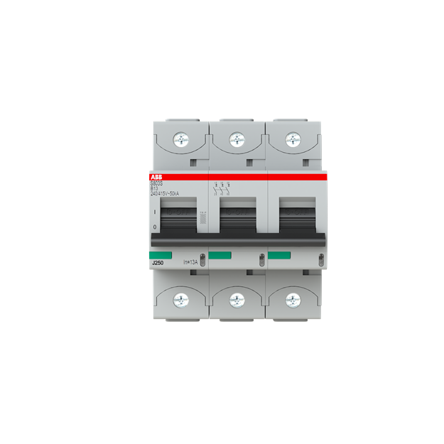 ABB 2CCS863001R0135 S803S-B13 Hochleistungssicherungsautomat  13A B 400VAC=Icu 50kA 690VAC=Icu6kA 3P