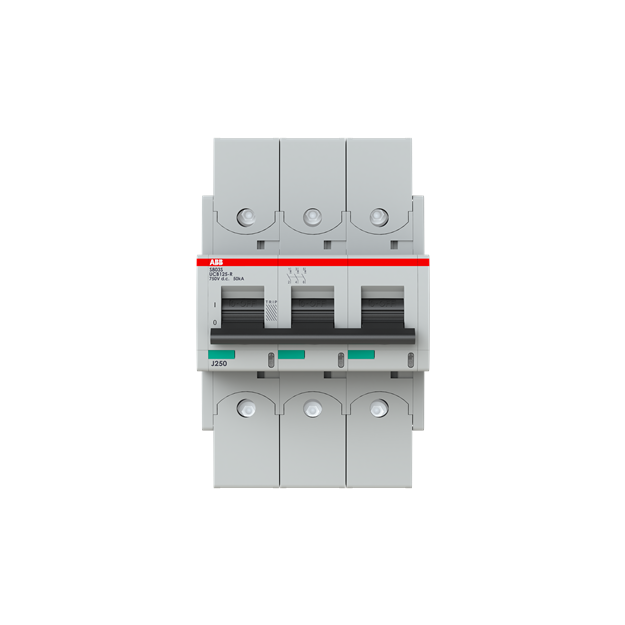 ABB 2CCG001900R0001 S803S-UCB125-R Hochleistungssicherungsautomat 125A  B  750V DC=Icu 50 kA  3P