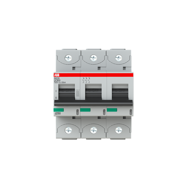 ABB 2CCS863001R1505 S803S-UCB50 Hochleistungssicherungsautomat  50A B 750VDC=Icu 50kA 3P