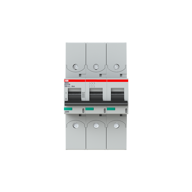 ABB 2CCS863002R1637 S803S-UCK100-R Hochleistungssicherungsautomat.  100A K 750VDC=Icu 50kA 3P
