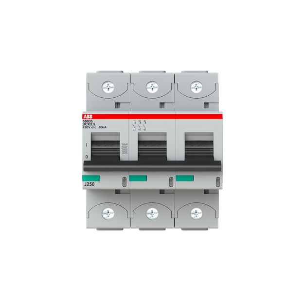 ABB 2CCF020023R0001 S803S-UCK2.5 Hochleistungssicherungsautomat 2.5A K 750VDC=Icu 50kA  3P