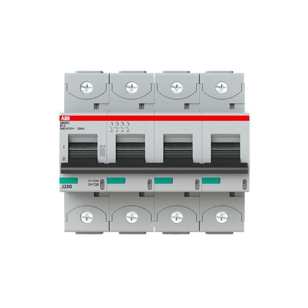 ABB 2CCS884001R0135 S804C-B13 Hochleistungssicherungsautomat  13A B 415VAC=Icu 25kA 4P