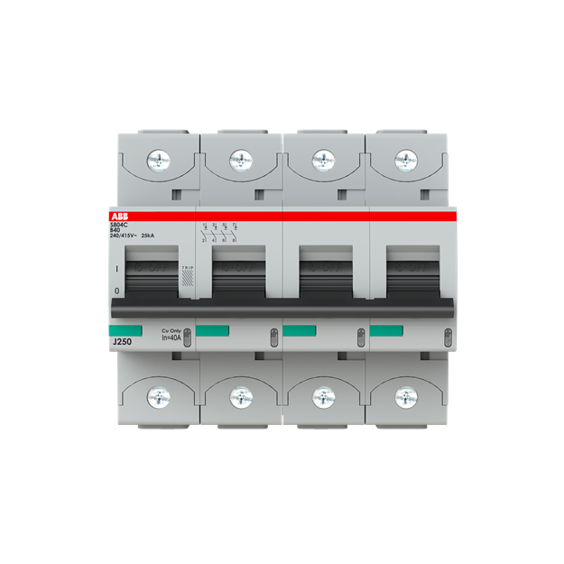 ABB 2CCS884001R0405 S804C-B40 Hochleistungssicherungsautomat  40A B 415VAC=Icu 25kA 4P