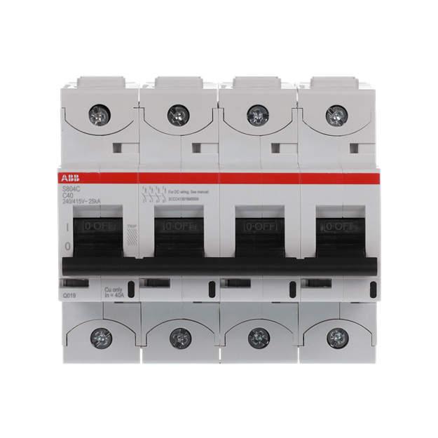 ABB 2CCS884001R0404 S804C-C40 Hochleistungssicherungsautomat  40A C 415VAC=Icu 25kA 4P