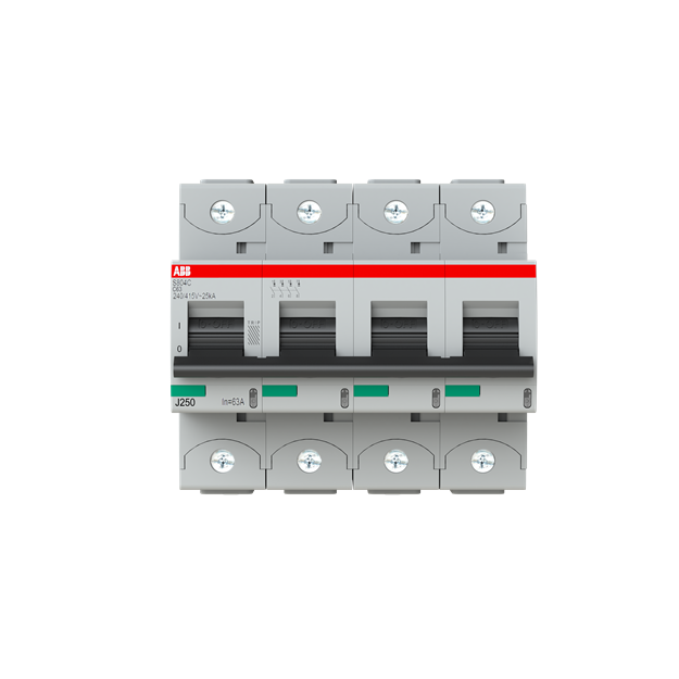 ABB 2CCS884001R0634 S804C-C63 Hochleistungssicherungsautomat  63A C 415VAC=Icu 25kA 4P