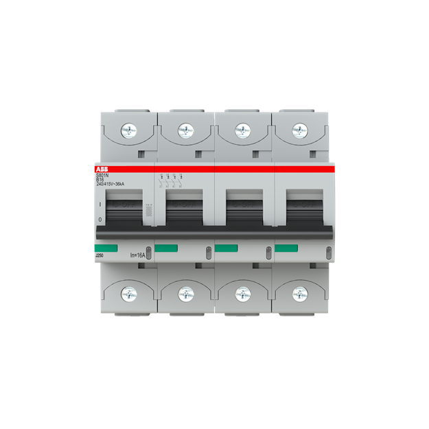 ABB 2CCS894001R0165 S804N-B16 Hochleistungssicherungsautomat  16A B 400VAC=Icu 36kA 690VAC=Icu 4 5kA