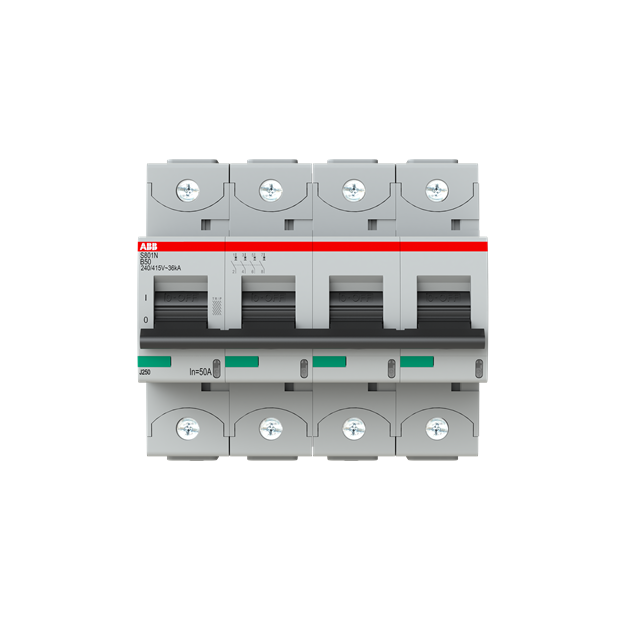 ABB 2CCS894001R0505 S804N-B50 Hochleistungssicherungsautomat  50A B 400VAC=Icu 36kA 690VAC=Icu 4 5kA