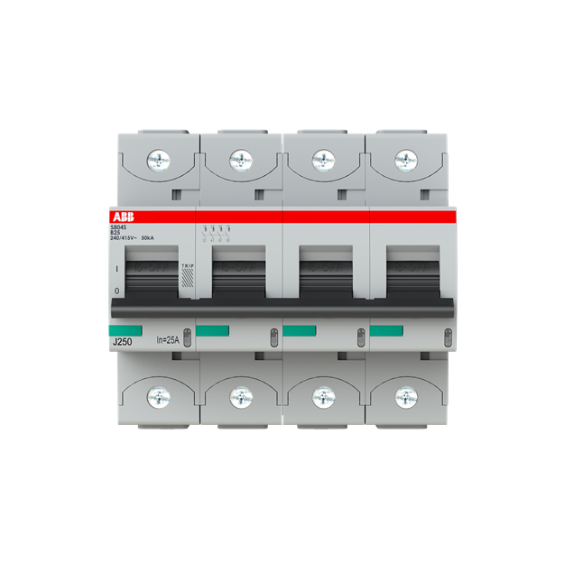 ABB 2CCS864001R0255 S804S-B25 Hochleistungssicherungsautomat  25A B 400VAC=Icu 50kA 690VAC=Icu6kA 4P