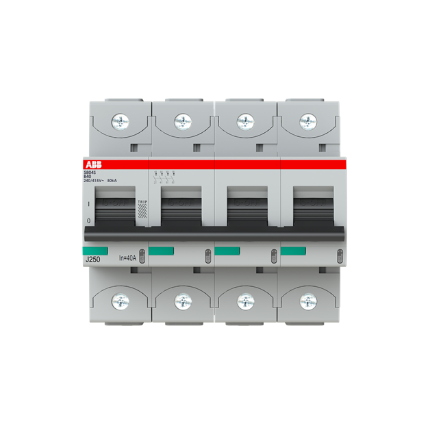 ABB 2CCS864001R0405 S804S-B40 Hochleistungssicherungsautomat  40A B 400VAC=Icu 50kA 690VAC=Icu6kA 4P