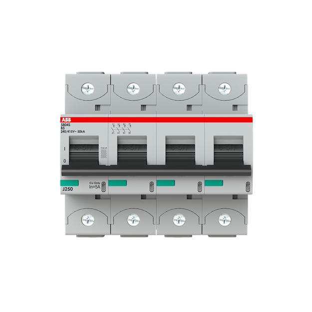 ABB 2CCF019920R0001 S804S-B5 Hochleistungssicherungsautomat 5A B 400VAC=Icu 50kA 690VAC=Icu6kA 4P