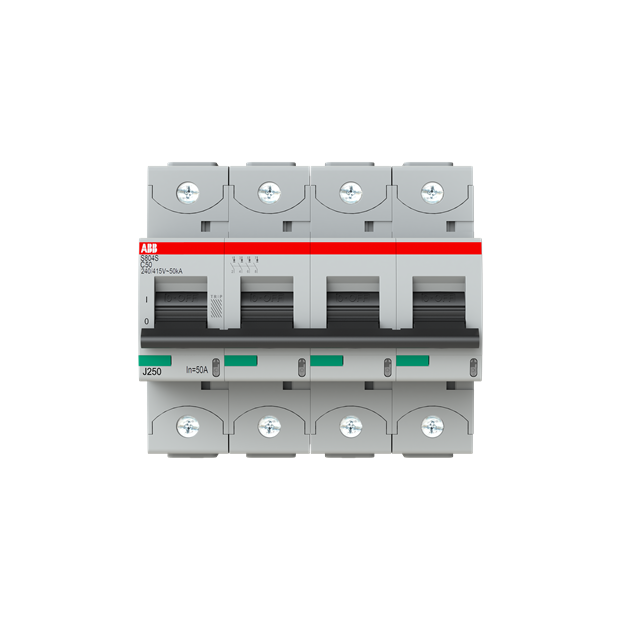 ABB 2CCS864001R0504 S804S-C50 Hochleistungssicherungsautomat  50A C 400VAC=Icu 50kA 690VAC=Icu6kA 4P