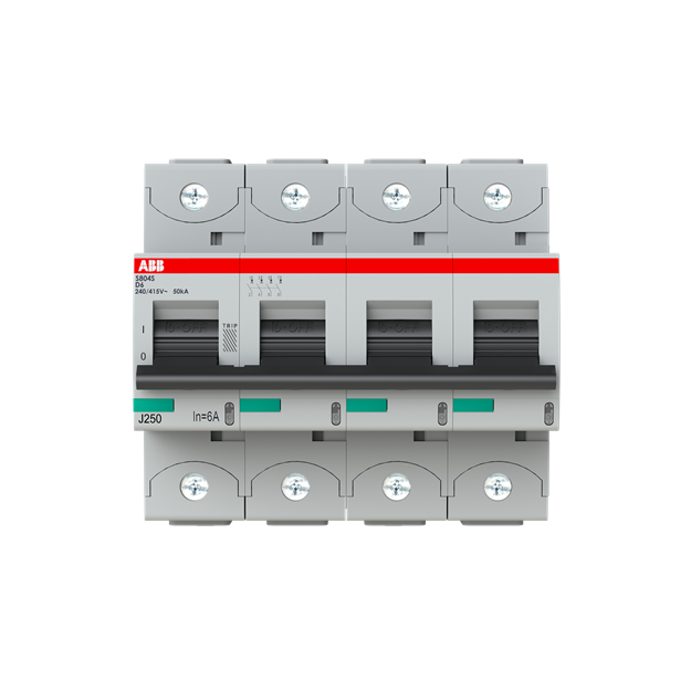 ABB 2CCS864001R0061 S804S-D6 Hochleistungssicherungsautomat 6A D 415VAC=Icu 50kA 4P