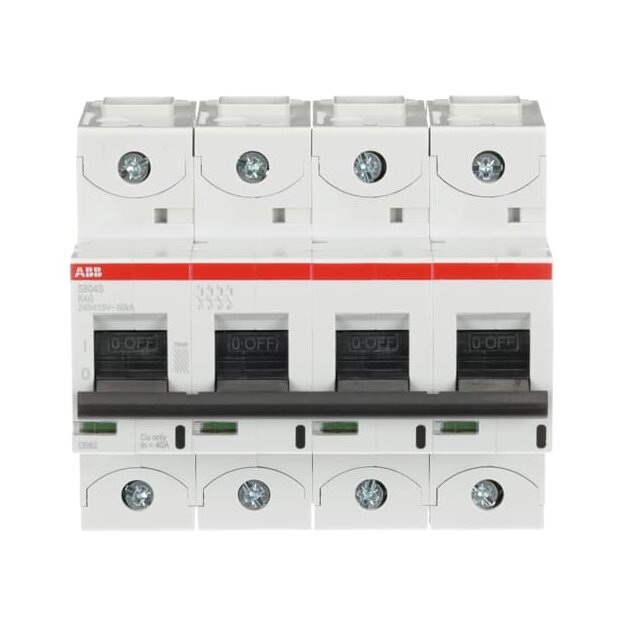 ABB 2CCS864001R0557 S804S-K40 Hochleistungssicherungsautomat  40A K 400VAC=Icu 50kA 690VAC=Icu6kA 4P