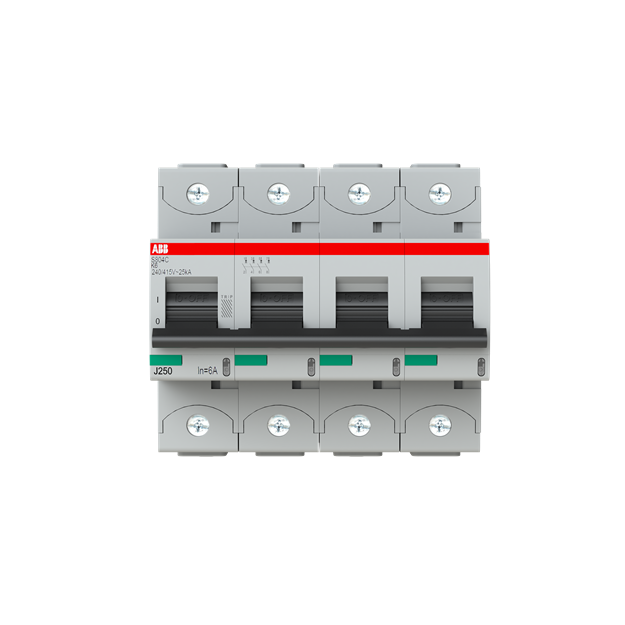 ABB 2CCS864001R0067 S804S-K6 Hochleistungssicherungsautomat 6A K 415VAC=Icu 50kA 4P