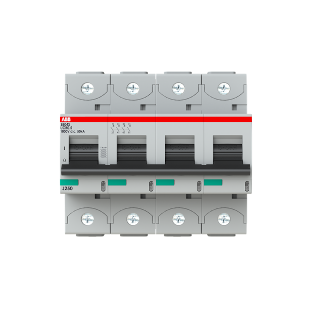 ABB 2CCF020029R0001 S804S-UCB0.5 Hochleistungssicherungsautomat 0.5A B 1000VDC=Icu 50kA  4P