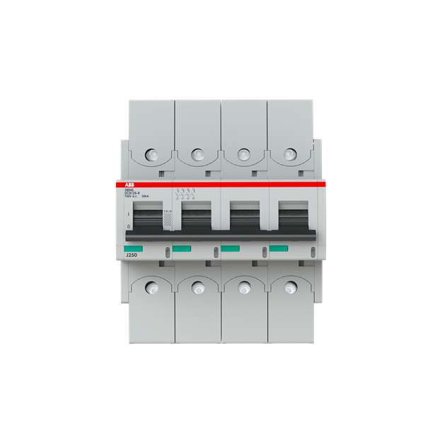 ABB 2CCG001904R0001 S804S-UCB125-R Hochleistungssicherungsautomat 125A  B  750V DC=Icu 50 kA  4P
