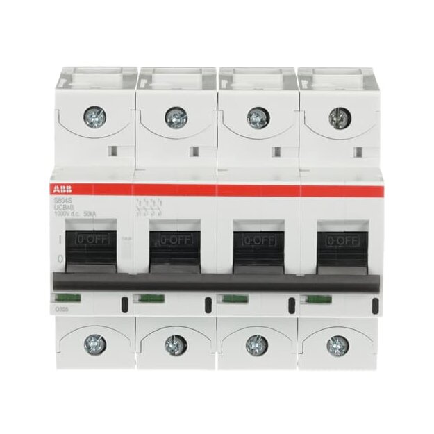 ABB 2CCS864001R1405 S804S-UCB40 Hochleistungssicherungsautomat  40A B 1000VDC=Icu 50kA 4P