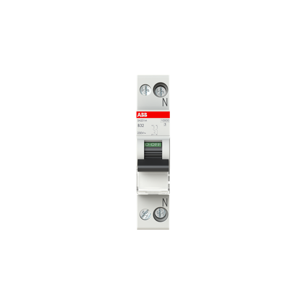 ABB 2CSS275101R0325 SN201M-B32 Sicherungsautomat B-Charakteristik  10 kA  32 A  1P+N Neutralleiter rechts