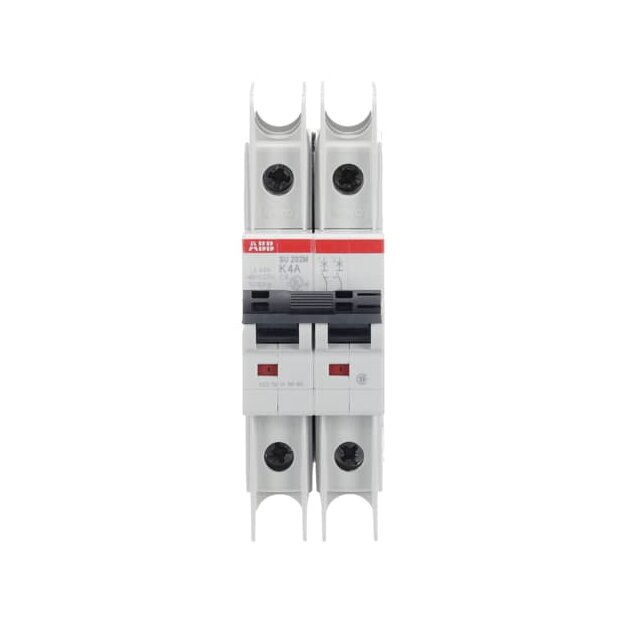 ABB 2CDS272337R0337 SU202M-K4 Sicherungsautomat K-Charakteristik  10kA  4A  2P UL489
