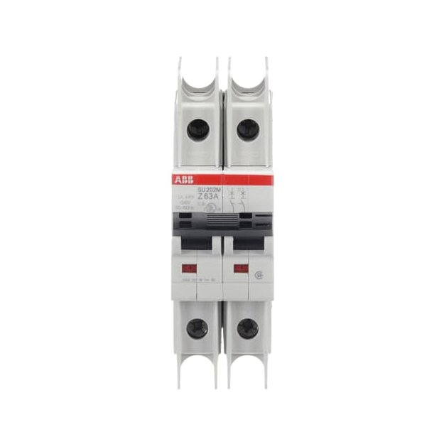 ABB 2CDS272337R0608 SU202M-Z63 Sicherungsautomat Z-Charakteristik  10kA  63A  2P UL489