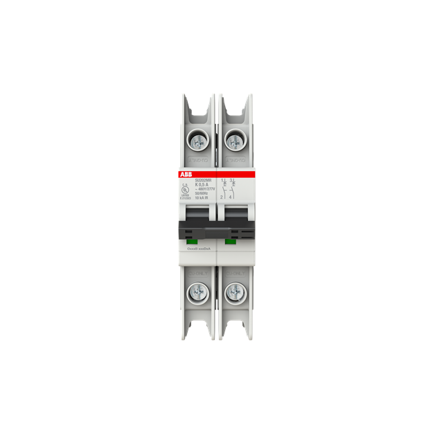 ABB 2CDS272347R0157 SU202MR-K0.5 Sicherungsautomat K-Charakteristik  10kA  0.5A  2P  RTT