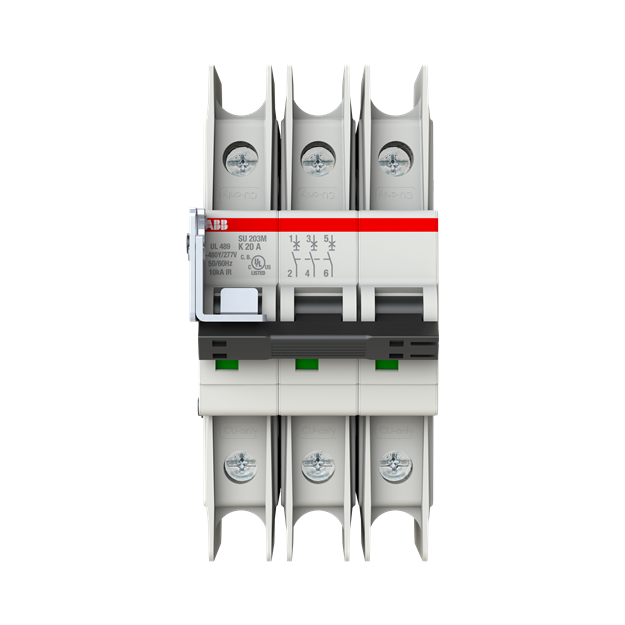 ABB 2CDS273337R0487 SU203M-K20 Sicherungsautomat K-Charakteristik  10kA  20A  3P UL489