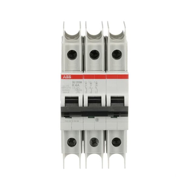 ABB 2CDS273337R0337 SU203M-K4 Sicherungsautomat K-Charakteristik  10kA  4A  3P UL489