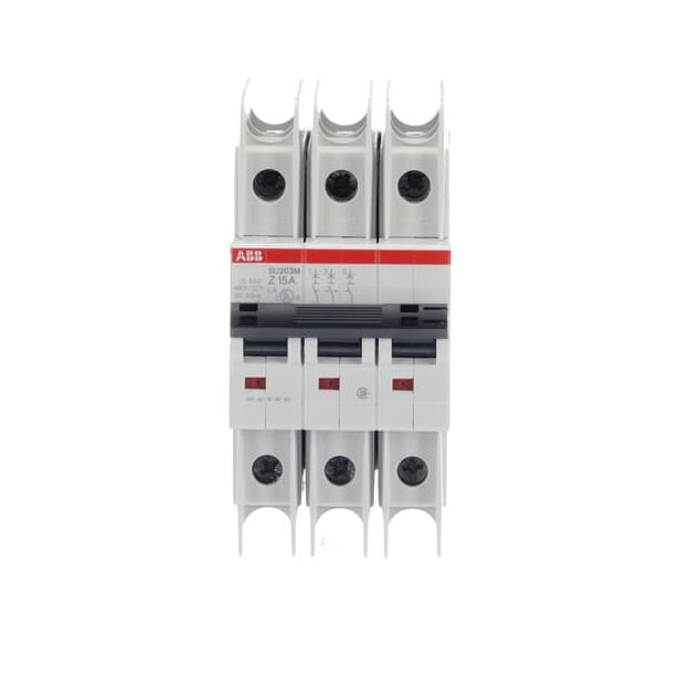 ABB 2CDS273337R0458 SU203M-Z15 Sicherungsautomat Z-Charakteristik  10kA  15A  3P UL489