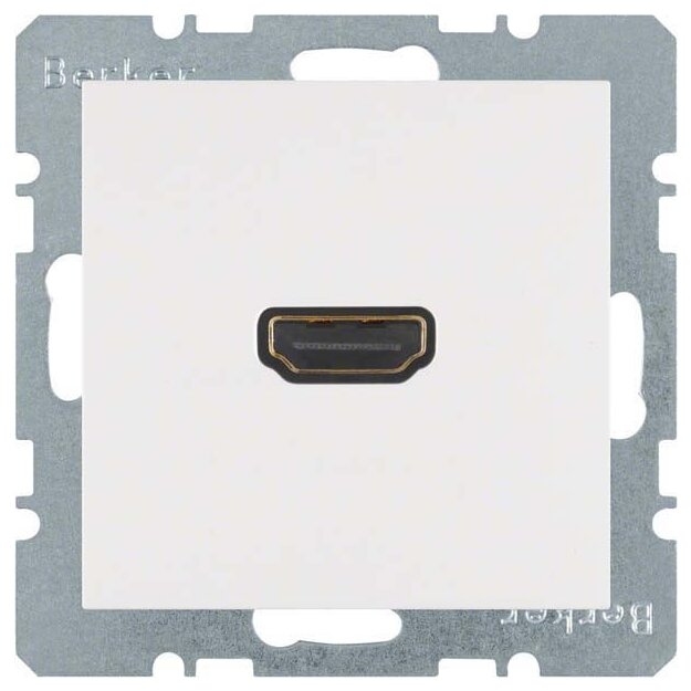 Berker 3315421909 High Definition Steckdose S.1/B.3/B.7 Polarweiß matt