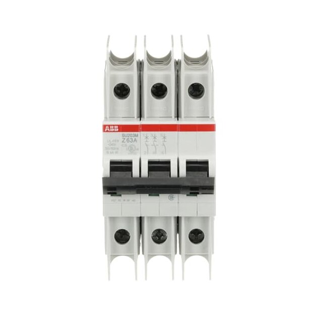 ABB 2CDS273337R0608 SU203M-Z63 Sicherungsautomat Z-Charakteristik  10kA  63A  3P UL489