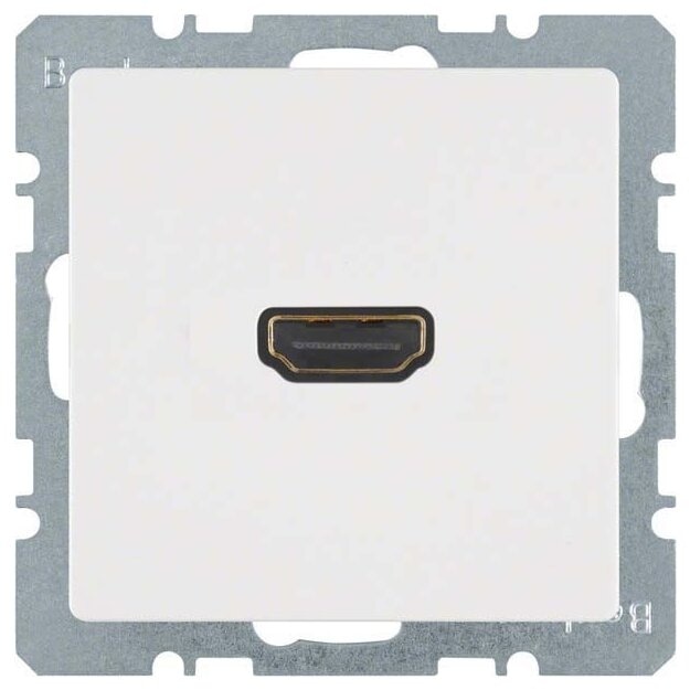 Berker 3315426089 High Definition Steckdose Q.1/Q.3 Polarweiß Samt