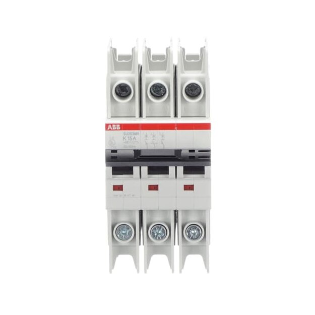 ABB 2CDS273347R0457 SU203MR-K15 Sicherungsautomat K-Charakteristik  10kA  15A  3P  RTT
