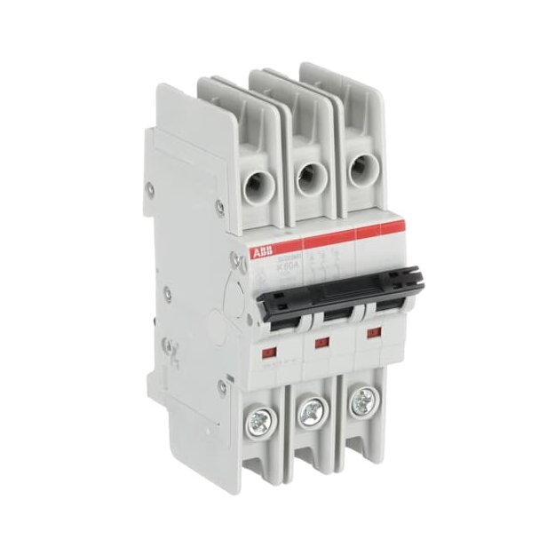 ABB 2CDS273347R0587 SU203MR-K60 Sicherungsautomat K-Charakteristik  10kA  60A  3P  RTT