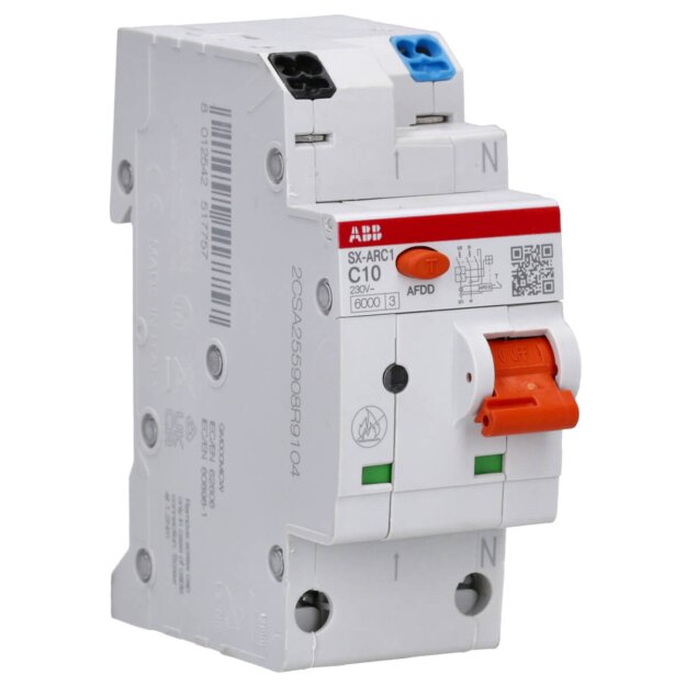 ABB 2CSA255908R9104 AFDD+LS SX-ARC1-C10 Flexline 6kA 1P+N  2TE Fehlerlichtbogen-Schutzeinrichtung + LS