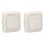 Busch-Jaeger Busch-Duro 2000 SI Set: 2x 20 EUK-212 Steckdose mit Klappdeckel + 2x 2511-212 Abdeckrahmen 1-fach Cremeweiß