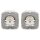 Busch-Jaeger Busch-Duro 2000 SI Set: 2x 20 EUK-212 Steckdose mit Klappdeckel + 2x 2511-212 Abdeckrahmen 1-fach Cremeweiß
